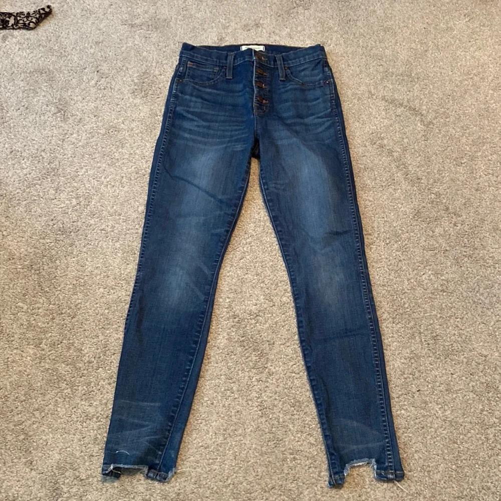 Madewell button‎ up high rise skinny jeans size 26